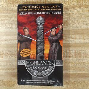 Highlander: Endgame (VHS, 2001) Blockbuster Rental Lambert Adrian Paul Y2K Cult